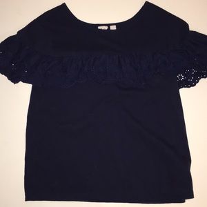 girls navy blouse